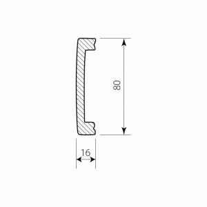 Fußleiste Polymer DSP09